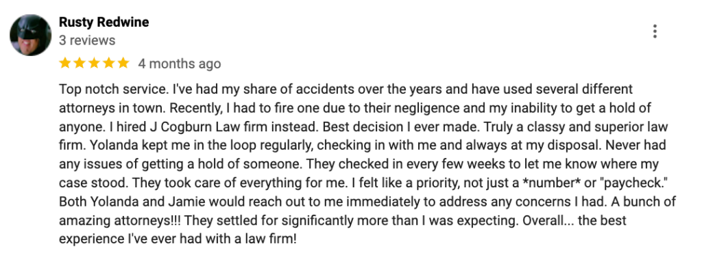 Las Vegas Truck Accident Lawyer Review